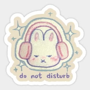 Do not disturb bunny Sticker